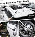 62" Car Wash Brush kit with Long Handle & Scratch-Free Refill Head - Image 3