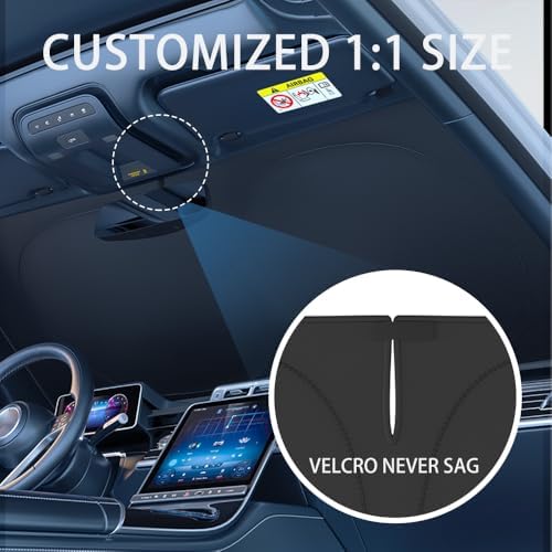 Windshield Sun Shade for Subaru Impreza 2015-2025 2026-4 Layers Sunshade Compatible with Subaru Impreza Foldable Front Window Sunshade Sun Visor Protector Block UV Rays Keep Your Car Cooler - Image 6