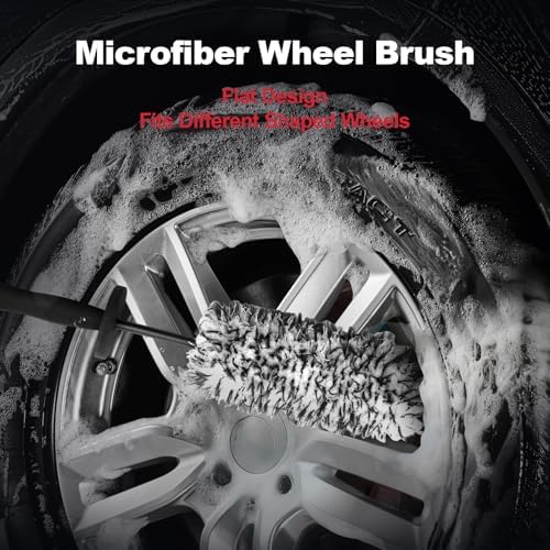 4PCS Wheel Detailing Kit Metal‑Free Scratch‑Free Rim Brush - Image 2