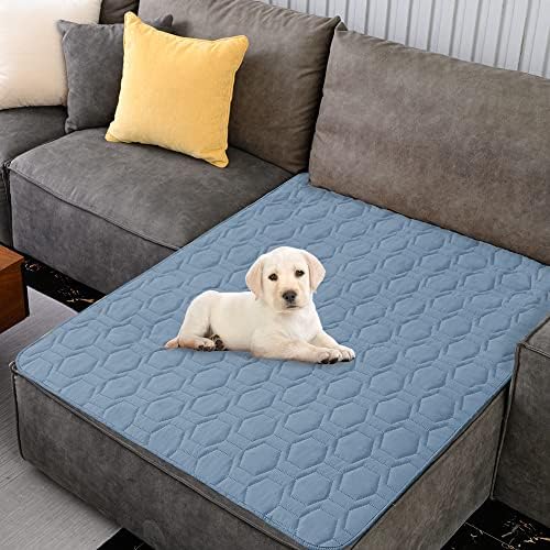 Waterproof Blanket Couch Cover for Dogs Non-Slip Pet Sofa Protector | Tcksstex Non-slip waterproof couch cover scratch resistant machine washable protects sofa bed car（40x50-Stoneblue） by TcksstexFauxFurDogBedCover