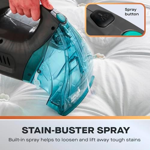 Hausmeister Hydroflex Carpet Cleaner Machine, Upholstery Cleaner Machine for Couch, Car Seats & Pet Stains, 500W Powerful Handheld Deep Cleaner with 3 Brush Heads (Machine Only) - Image 4
