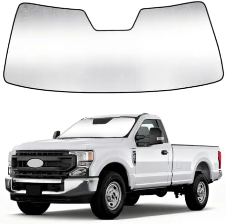 Windshield Sunshade for Ford F250 F350 F450 F550 F600 2017-2022 by LungsiMotor