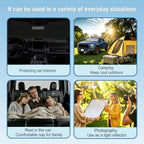 Windshield Sun Shade Compatible with 2015-2020 Ford F150 Accessories,Foldable Front Sun Visor,F-150 Sunshade,Fits Lariat,King Ranch,Platinum,XL,XLT,Limited and Raptor Model - Image 3