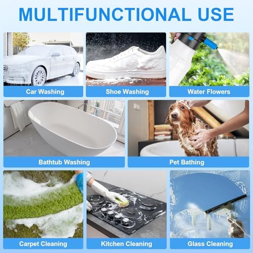Luney 1.5L Electric Foam Sprayer, USB Rechargeable, for Car Washing, Home - Image 6