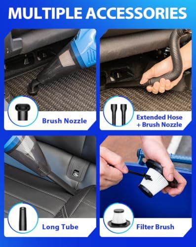 THINKWORK Car Detailing Kit with Foam Gun & Vacuum, 41Pcs Car Cleaning Supplies - Image 4