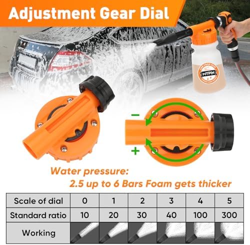 16 IN 1 Car Wash Foam Gun, Foam Cannon for Car Cleaning/Garden - Image 5