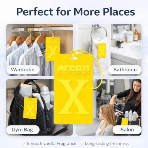 AREON X Version Vanilla Hanging Best Car Air Freshener - Long Lasting Scent for Car or Home - Long Lasting, Fresh, Luxurious Scent - Image 4