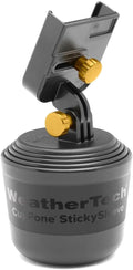 WeatherTech CupFone, Universal Cup Holder Phone Mount for Cars – Adjustable & Secure Fit with Open Access for Charging – Compatible with iPhone, Android - Metal Knobs, Gold by WeatherTech