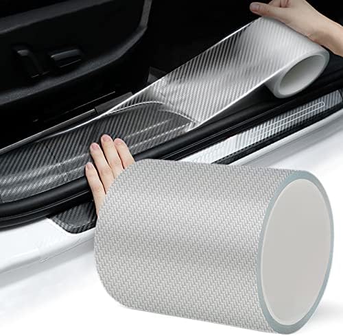 Storystore Car Door Edge Guards, 4In x 33Ft Door Sill Guard Protector, Anti-Scratch Adhesive Tape, Automotive Anti-Collision Strip for Car Door Edge/Front and Rear Bumper/Door Sill Protector | Trim-to-fit Carbon Fiber Protective Strip for Door Edges, B... by Storystore