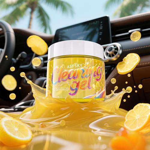 ASFSKY Keyboard Cleaning Gel Universal Cleaning Gel Dust Remover Lemon - Image 2