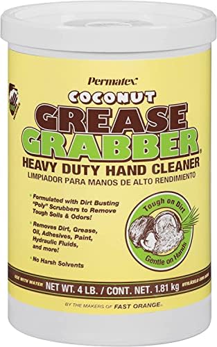 Permatex 14106 Grease Grabber Heavy Duty Coconut Hand Cleaner, 4 lbs. by Permatex
