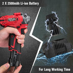 Cordless Buffer Polisher, 12V Mini Wax Buffer & Sander with 2 X 2.5Ah Battery & Charger, 1/2/3" Backing Plate, 40pcs Polishing Pads, Variable Speed for Car Detailing/Buffing/Sanding/Waxing - Image 5