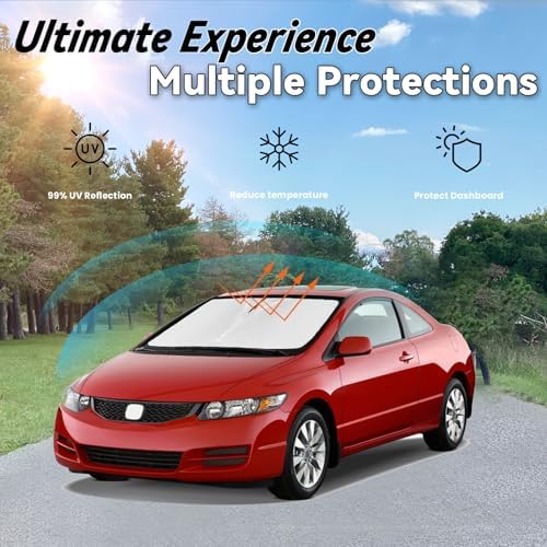 Windshield Sun Shade for Honda Civic 2006-2011 Accessories - Image 3