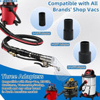 Happy Tree Universal Fit All Brands' Shop Vac Extractor Hose Kit Adapter Wet-Dry Extraction Accessory for Upholstery & Carpet Cleaning Auto Detailing Wet Vaccum Accessories with 25 Feet Water Hose - Image 5
