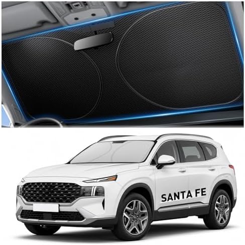 Zanch Windshield Sun Shade for Hyundai Santa Fe 2001-2026 by Zanch