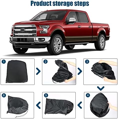 6 Layers Windshield Sun Shades for Ford F150 Raptor 2015-2020 - Image 4