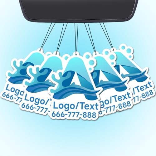 Bulk Custom Car Air Fresheners with Logo or QR Code by CDBUY