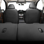 EKR Car Seat Covers for Subaru Crosstrek 2018-2023,Leatherette Full Set | Custom Fit for Subaru Crosstrek & Hybrid 2018-2023 (Rear W/ Armrest),Airbag Compatible,Easy Clean,Faux Leather(Black) - Image 5