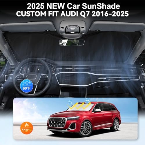 Custom fit Audi Q7 Windshield Sunshade for 2016-2026 Audi Q7 SUV Shades - Image 4