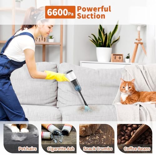 NICE BUDDY Portable Car Vacuum Cleaner, 6500PA 3-in-1 Blower - Image 2