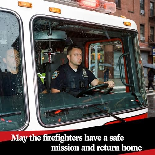 Fumete 24 Pcs Christian Firefighter Gift for Man Cross Car Air Fresheners - Image 5