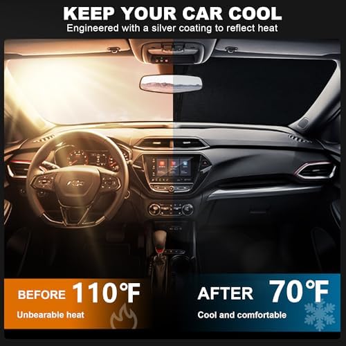 Foldable Front Windshield Sunshade fit for Chevrolet Trailblazer 2021-2026 - Image 2