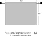 RYB HOME Short Privacy Curtains 30 inch Long for Bathroom Window | Thermal Insulated,Heat Blocking,Rod Pocket,Half Window Curtain Tiers for Nursery Bedroom,W42 x L30,Greyish White,2 Panels - Image 9