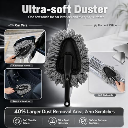 18PCS Car Detailing Kit Cleaning Gel Boar Hair Scratch Free Cleaner - Image 4