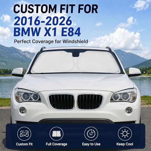 Custom Fit Windshield Sun Shade for BMW X1 E84 2016-2026 - Image 2