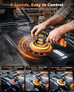 8-Speed Cordless Car Buffer Polisher Kit, 28 PCS Complete Kit - Image 4