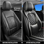 Fit Compass Car Seat Covers Compatible with Jeep Compass 2012-2024 2025 2026-Premium Leather,Waterproof,Breathable,Airbag Compatible &All-Weather Seat Cushion Protecto(Full Set,Grey) - Image 7