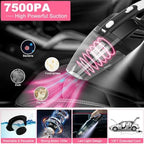 20Pcs Car Cleaning Kit, Interior Detailing Kit with High Power Handheld Vacuum, Detailing Brush Set, Windshield Tool, Pink Complete Auto Accessories for Women - Image 2