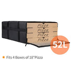 Bodaon Insulated Pizza Delivery Bag, 20" x 20" x 8" Warmer, Black, 1-Pack | Pizza Bags for Delivery Carry Hot, Insulated Food Delivery Bag, Grocery Shopping Bags, Commercial Catering Rideshare, Parties - Image 4