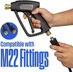 Westinghouse Short Pressure Washer Gun - 3600 Max PSI, M22 Connector - for Gas and Electric Pressure Washers - Image 5