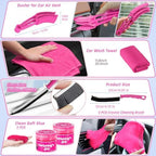 38PCS Car Detailing Kit Interior Cleaner with High Power Handheld Vacuum, Car Wash kit with Detailing Brush Set,Car Interior Detailing Kit,,Pink Car Accessories for Motorcycle,Cars,Gift for Women - Image 6