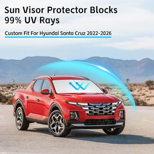 Windshield Sun Shade for Hyundai Santa Cruz 2022-2026 Sunshade - Image 2