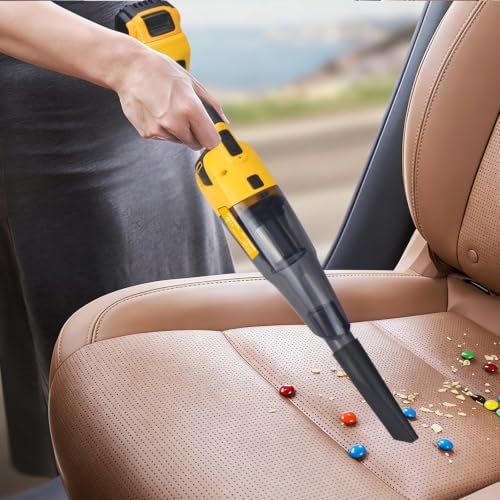 Cordless Vacuum Cleaner Compatible with DeWalt 20V Max Battery (Battery NOT Included), 17000Pa Brushless Portable Handheld Vacuum with Washable HEPA Filter for Car, Home, Office & Pet Hair-Tool Only - Image 5