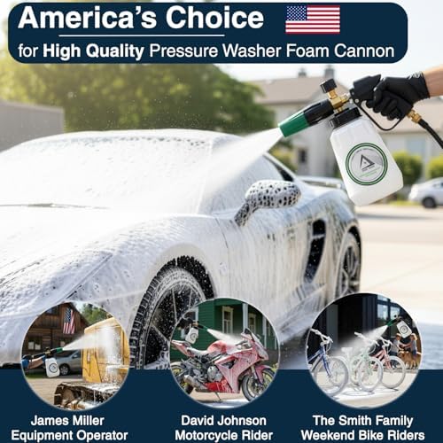 DBR Tech® Foam Cannon for Pressure Washer | Pro Grade, 1.1mm Orifice, 1000-4000 PSI - Image 3