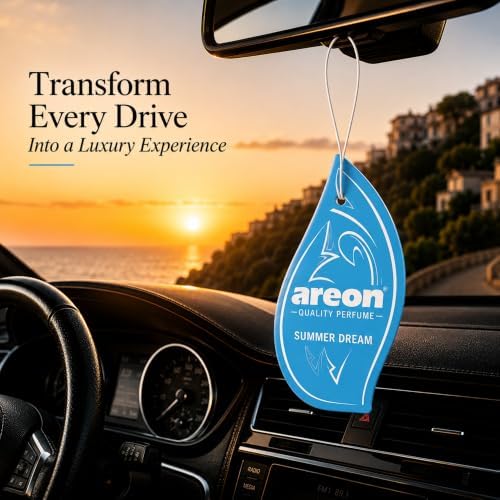 AREON MON MA18 Long Lasting Hanging Best Car Air Freshener Summer Dream Scent, 12 pack - Image 2