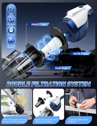Gxzsk Handheld Vacuum Cordless, Hand Held Vacuum, Car Vacuum Portable - Image 5