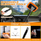 Car Wash Detailing Kit Cleaning Set with Foam Gun Sprayer, Long-Handle Brush, Large Wash Mitt, Towels, Complete Interior & Exterior Car Washing Supply Set (Orange) - Image 7
