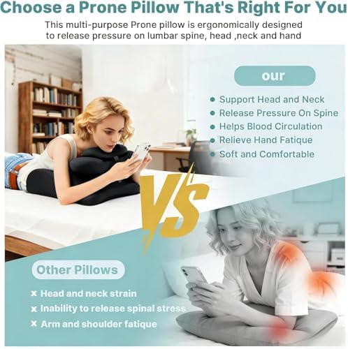 Memory Foam Ergonomic Wedge Intimacy Pillow for Bed Reading Pillow for Sitting Up in Bed Body-Hugging Back Support Pillow with Washable Breathable Cover (Gray) - Image 4