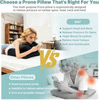 Memory Foam Ergonomic Wedge Intimacy Pillow for Bed Reading Pillow for Sitting Up in Bed Body-Hugging Back Support Pillow with Washable Breathable Cover (Gray) - Image 4