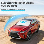 Windshield Sun Shade for Lexus RX 350/350F Sport/350L 450h 2016-2026 - Image 2