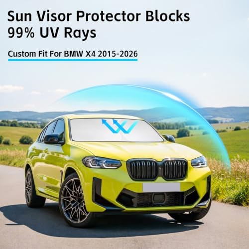 Windshield Sun Shade for BMW X4 2015-2026 Sunshade - Image 2