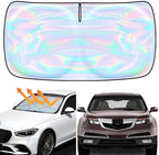 for Acura MDX 2021 2022 2023 2024 2025 2026 Windshield Sun Shade - Custom Fit Acura MDX 4 Layers Sunshade Foldable Front Window Sunshade Sun Visor Protector Block UV Rays Keep Your Car Cooler by Unknown