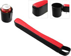 Supin 2 Prices Car Seat Gap Filler Pad PU Leather Console Side Pocket Organizer and one Cup for Cellphone Wallet Coin Key (Black+Red) - Image 5