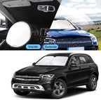 TINGLU Sun Shade for Mercedes Benz GLC 2016-2022 Accessories Windshield Sun Shade Window Shade UV Rays Protection Sun Visor Cover with Steering Wheel Sunshade Storage Bag - Image 6