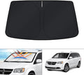 KUST Windshield Sun Shade for Dodge Caravan Mini Van 2008-2018 2019 2020 (NOT for Dodge Grand Caravan) Window Accessories Sunshade Sun Visor Protector Foldable Block UV Rays by KUST
