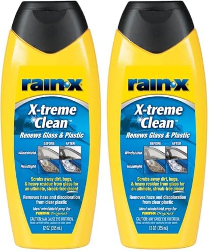 Rain-X 5080217 X-treme Clean Glass Cleaner - 12 fl oz. (Pack of 2) by Rain-X
